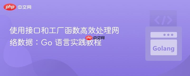 使用接口和工厂函数高效处理网络数据：Go 语言实践教程