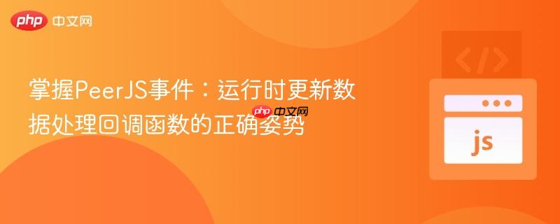 掌握PeerJS事件：运行时更新数据处理回调函数的正确姿势