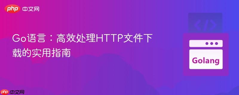 Go语言：高效处理HTTP文件下载的实用指南