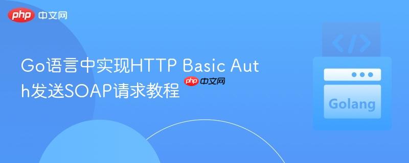 Go语言中实现HTTP Basic Auth发送SOAP请求教程