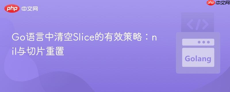 Go语言中清空Slice的有效策略：nil与切片重置