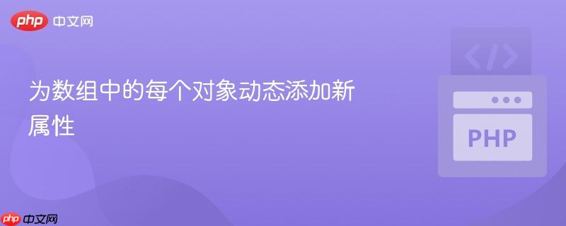 为数组中的每个对象动态添加新属性