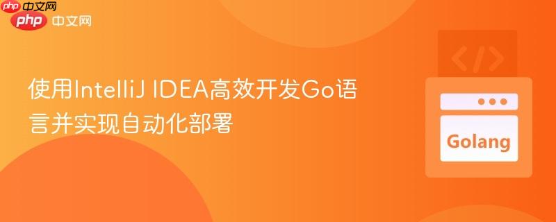 使用IntelliJ IDEA高效开发Go语言并实现自动化部署