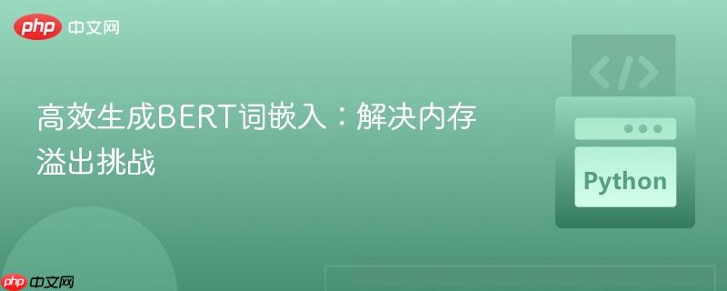 高效生成BERT词嵌入：解决内存溢出挑战