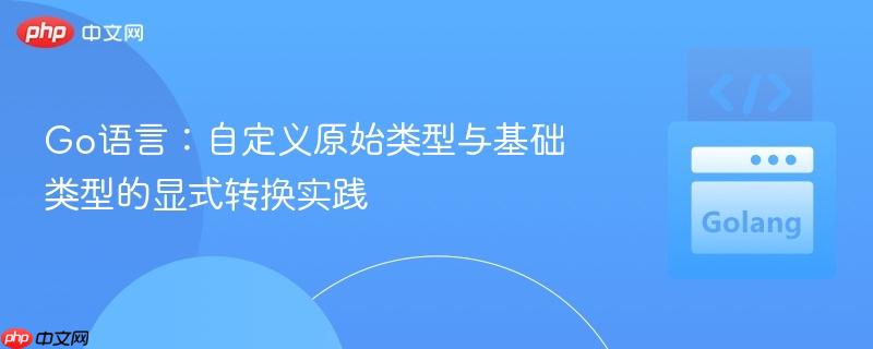 Go语言：自定义原始类型与基础类型的显式转换实践