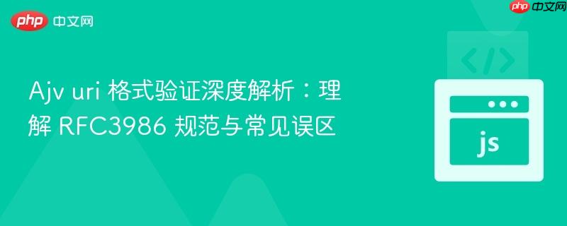 Ajv uri 格式验证深度解析：理解 RFC3986 规范与常见误区