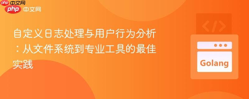 自定义日志处理与用户行为分析：从文件系统到专业工具的最佳实践