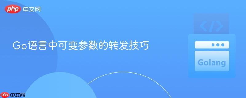 Go语言中可变参数的转发技巧