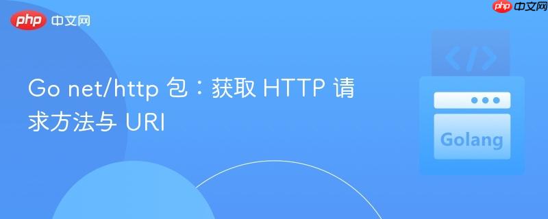 Go net/http 包：获取 HTTP 请求方法与 URI