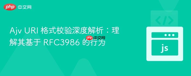 Ajv URI 格式校验深度解析：理解其基于 RFC3986 的行为