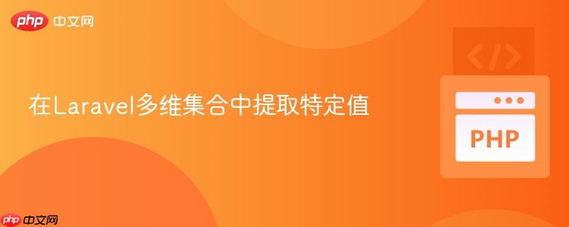 在Laravel多维集合中提取特定值