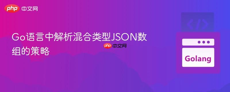 Go语言中解析混合类型JSON数组的策略