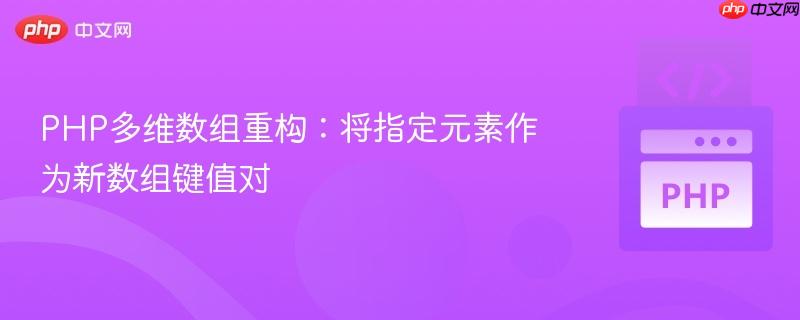 PHP多维数组重构：将指定元素作为新数组键值对