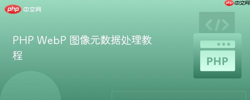 PHP WebP 图像元数据处理教程