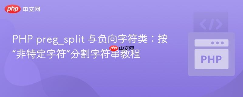 PHP preg_split 与负向字符类：按“非特定字符”分割字符串教程
