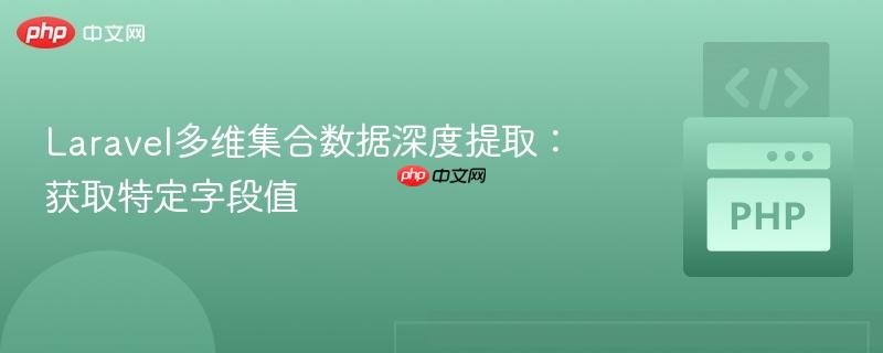 Laravel多维集合数据深度提取：获取特定字段值