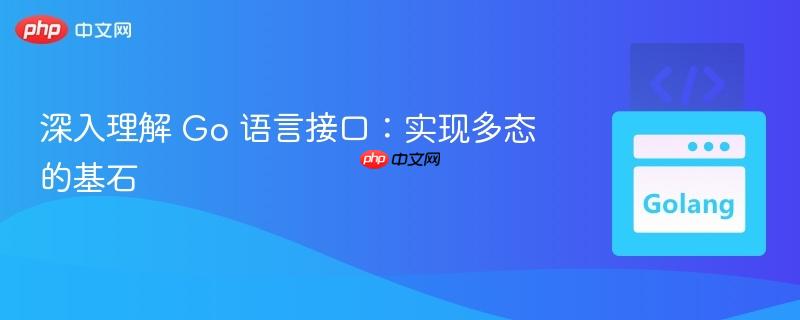 深入理解 Go 语言接口：实现多态的基石