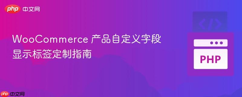 WooCommerce 产品自定义字段显示标签定制指南