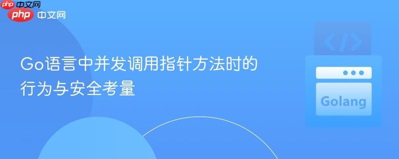 Go语言中并发调用指针方法时的行为与安全考量