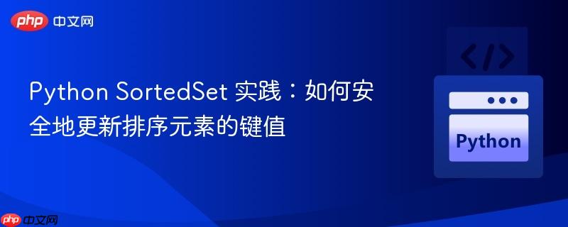Python SortedSet 实践：如何安全地更新排序元素的键值