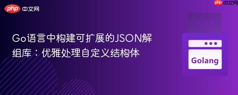Go语言中构建可扩展的JSON解组库：优雅处理自定义结构体