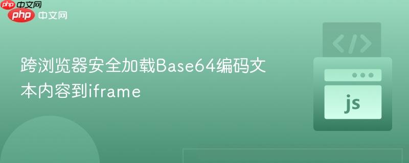 跨浏览器安全加载Base64编码文本内容到iframe
