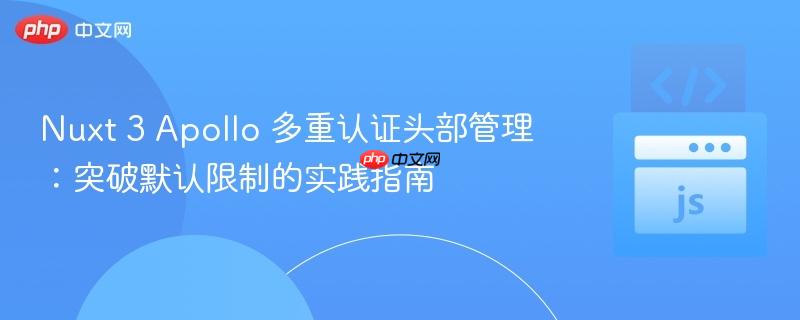 Nuxt 3 Apollo 多重认证头部管理：突破默认限制的实践指南