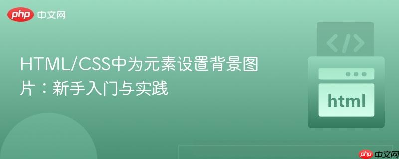 HTML/CSS中为元素设置背景图片：新手入门与实践