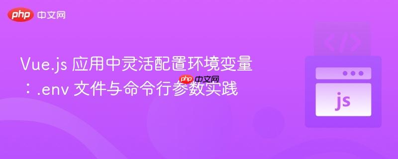 Vue.js 应用中灵活配置环境变量：.env 文件与命令行参数实践