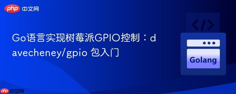 Go语言实现树莓派GPIO控制：davecheney/gpio 包入门