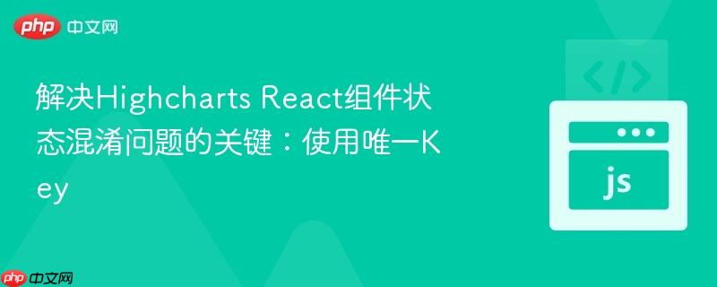 解决Highcharts React组件状态混淆问题的关键：使用唯一Key