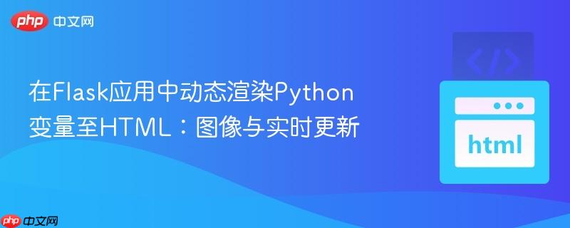 在Flask应用中动态渲染Python变量至HTML：图像与实时更新