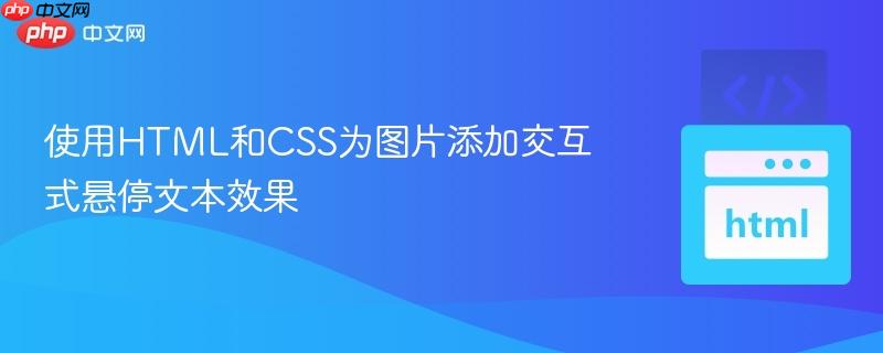 使用HTML和CSS为图片添加交互式悬停文本效果