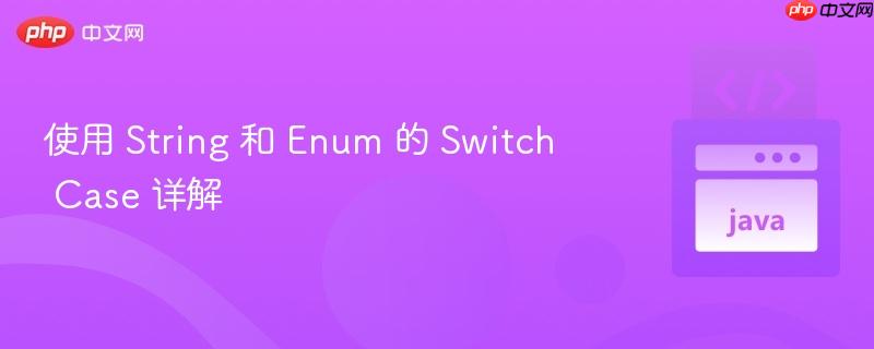 使用 String 和 Enum 的 Switch Case 详解