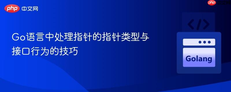 Go语言中处理指针的指针类型与接口行为的技巧