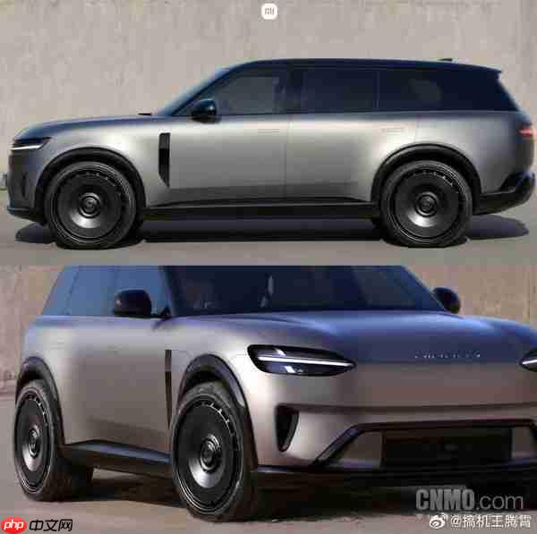 小米YU9新车渲染图曝光：悬浮式车顶设计+贯穿式尾灯
