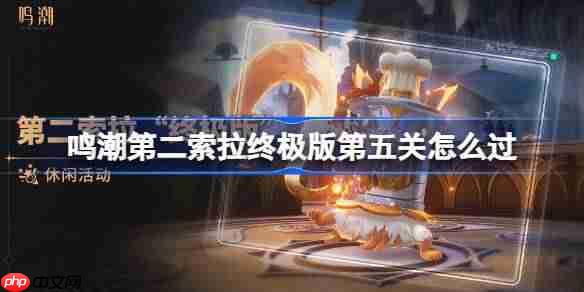 鸣潮第二索拉终极版第五关怎么过-鸣潮第二索拉终极版第五关攻略