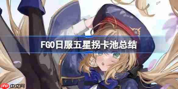 fgo日服五星拐卡池总结-fgo日服五星拐卡池有哪些
