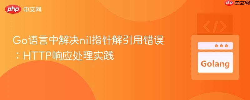 Go语言中解决nil指针解引用错误：HTTP响应处理实践