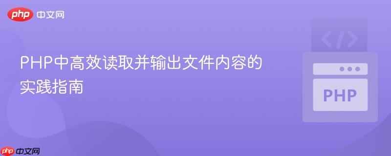 PHP中高效读取并输出文件内容的实践指南