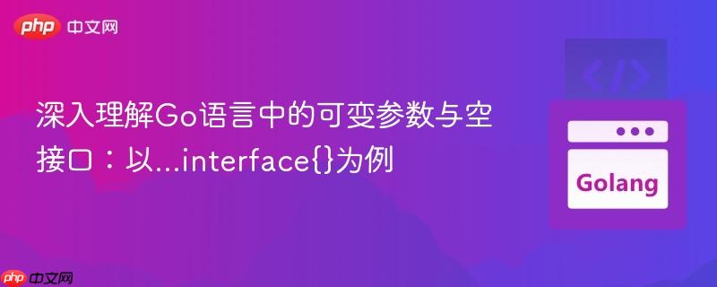 深入理解Go语言中的可变参数与空接口：以…interface{}为例