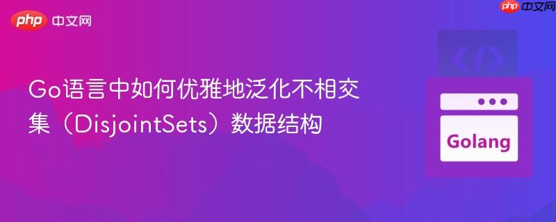 Go语言中如何优雅地泛化不相交集（DisjointSets）数据结构