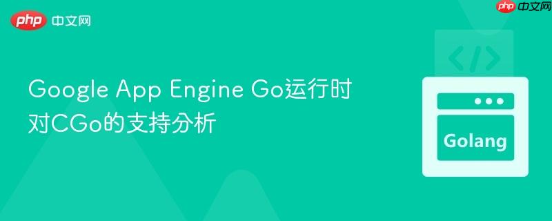 Google App Engine Go运行时对CGo的支持分析