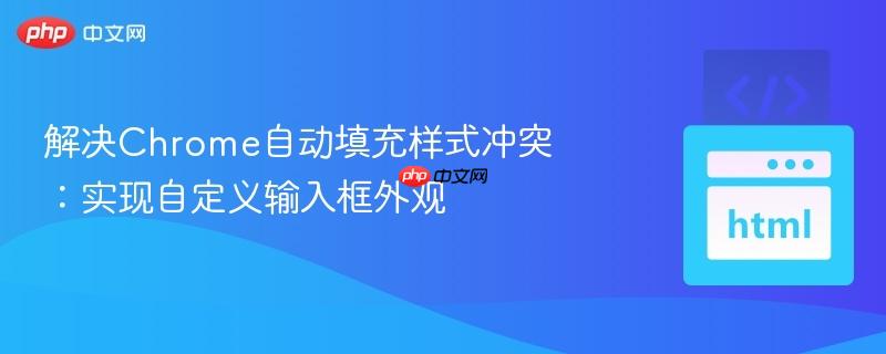 解决Chrome自动填充样式冲突：实现自定义输入框外观