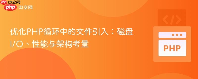 优化PHP循环中的文件引入：磁盘I/O、性能与架构考量