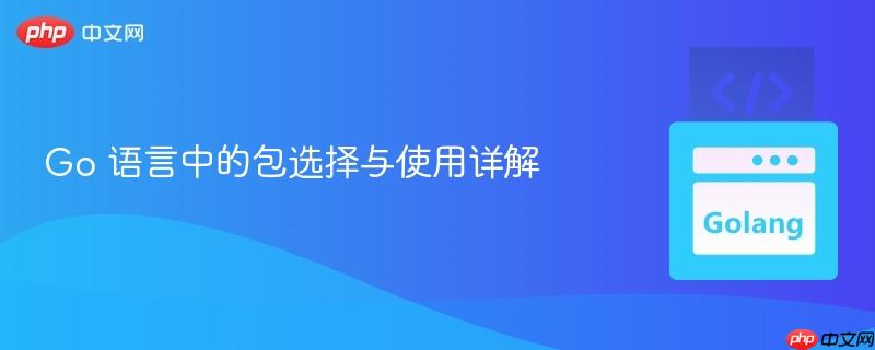 Go 语言中的包选择与使用详解