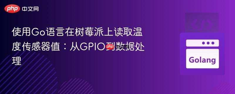 使用Go语言在树莓派上读取温度传感器值：从GPIO到数据处理
