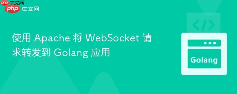 使用 Apache 将 WebSocket 请求转发到 Golang 应用