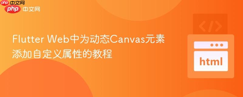 Flutter Web中为动态Canvas元素添加自定义属性的教程