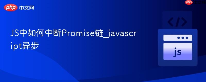 JS中如何中断Promise链_javascript异步